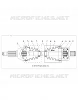 TREN, REAR HALF SHAFT