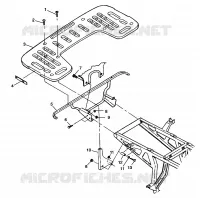 El montaje en bastidor trasero XPLORER 400L W98CC38C (4945414541A007)