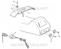 protección del embrague/REFLECTOR ASSEMBLY European 440,440 SKS,500 EFI,EFI  SKS,Lite (49237723770003)