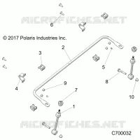 SUSPENSIÃ“N DELANTERA STABILIZER BAR- R19RSE99/A (C700032)