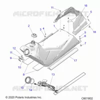 SISTEMA DE COMBUSTIBLE, FUEL TANK ASM.