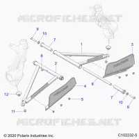 SUSPENSION, A-ARM AND PUNTAL MOUNTING