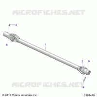 TREN, PROP SHAFT, FRONT