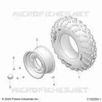 RUEDAS, FRONT TIRE