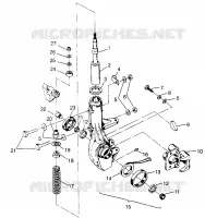 PUNTAL MONTAJE DELANTERA XPLORER 400L W969140 (4935983598B005)