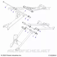 SUSPENSION TRASERA CONTROL ARM, MOUNTING
