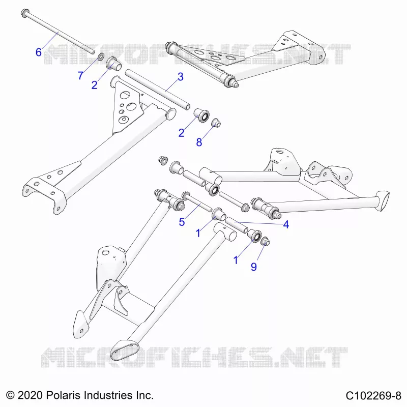 SUSPENSION TRASERA CONTROL ARM, MOUNTING