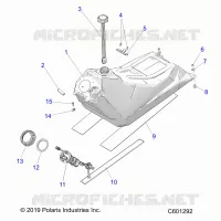 SISTEMA DE COMBUSTIBLE, FUEL TANK ASM.