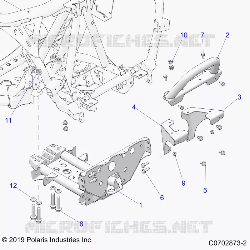 CHASIS, MOUNTING, FRONT GEARCASE