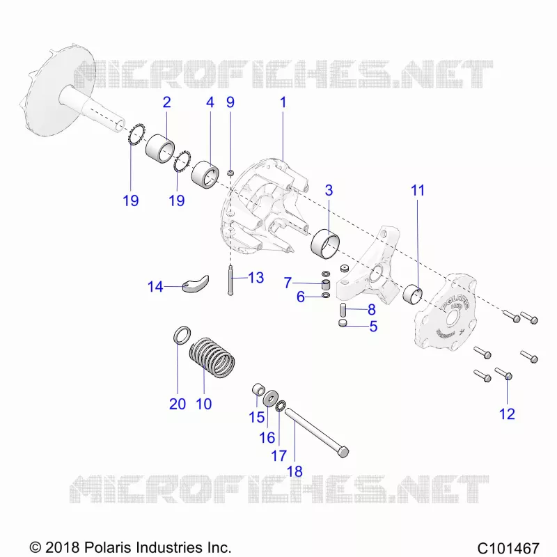 TREN, PRIMARY CLUTCH