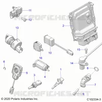 ELECTRICA, SWITCHES, SENSORS, ECU AND CONTROL MODULES
