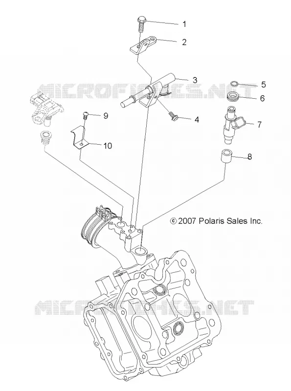 MOTOR, INYECTOR DE COMBUSTIBLE