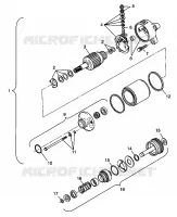 MOTOR DE ARRANQUE SPORTSMAN 500 W98CH50A and W98CH50AB (4945714571E002)