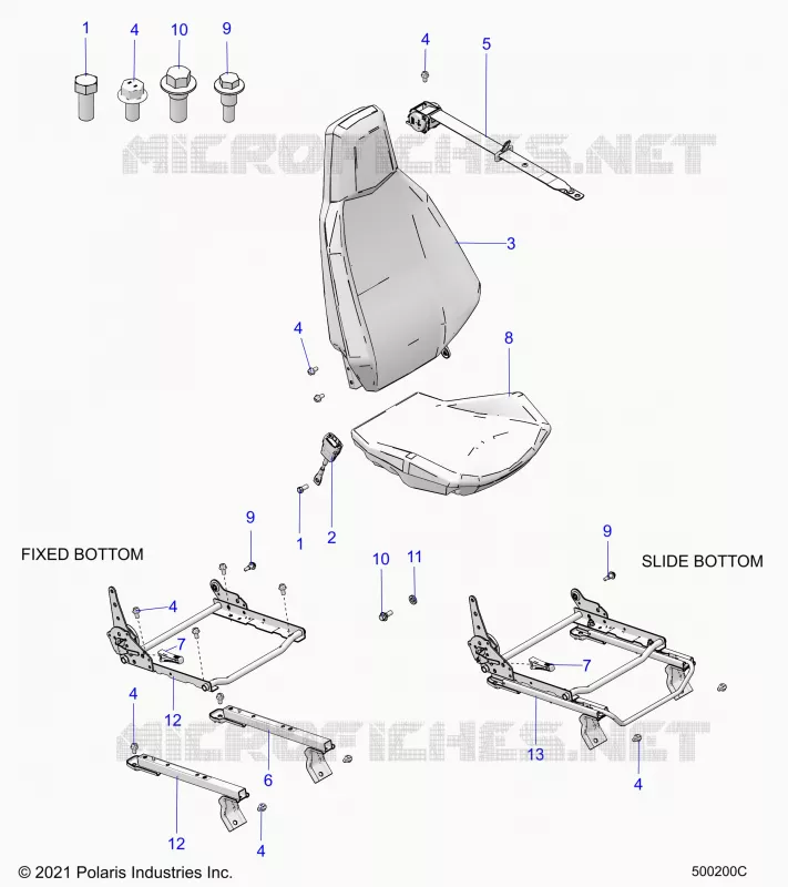 ASIENTO (PASSENGER) AND SEAT BELT MOUNTING