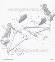 SUSPENSION, A-ARM AND PUNTAL MOUNTING