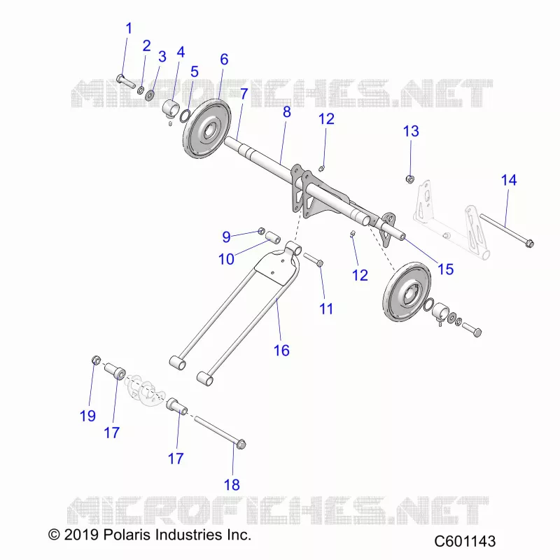 SUSPENSION, TRASERO ARM PAR