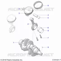 ENGINE, CIGUEÑAL AND PISTON