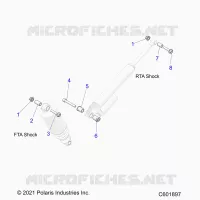 SUSPENSION, MONTAJE DE DESCARGA, REAR SUSP.