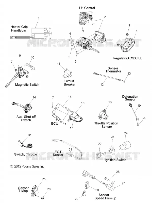 INTERRUPTORES, SENSORES and COMPONENTS