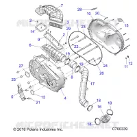 DRIVE TRAIN, TAPA DEL EMBRAGUE AND DUCTING