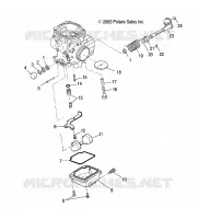 MOTOR, CARBURADOR LOWER