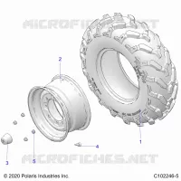 RUEDAS, FRONT TIRE