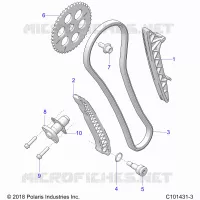LA CADENA DE LEVAS AND TENSIONER