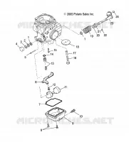 MOTOR, CARBURADOR LOWER