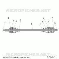 TREN, FRONT HALF SHAFT