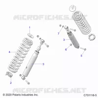 SUSPENSION, CHOQUE FRONTAL MOUNTING