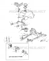 GASOLINA TANK AND CARBURADOR MOUNTING