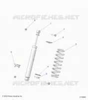 SUSPENSION, REAR MONTAJE DE DESCARGA