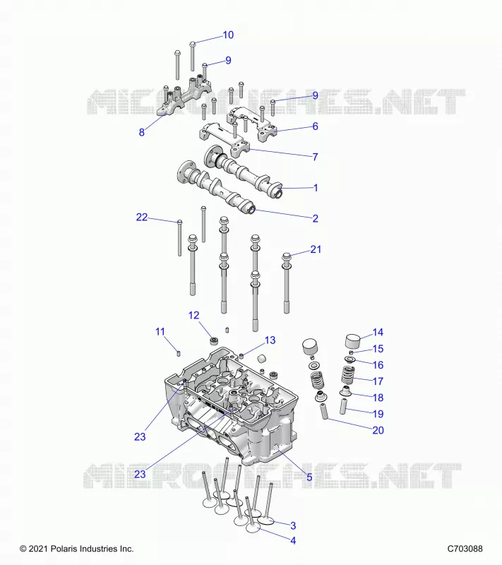 ENGINE, CULATA AND VALVES
