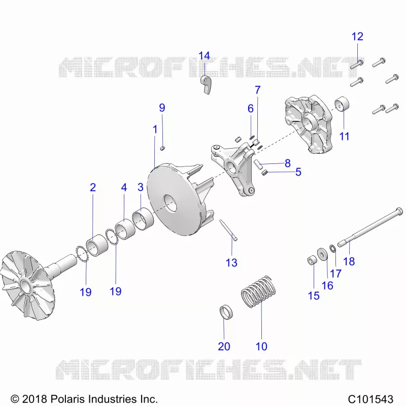 TREN, PRIMARY CLUTCH