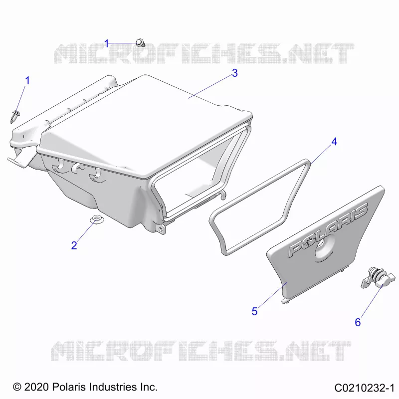 BODY, CAJA DE ALMACENAJE, REAR