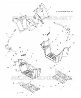 TRASERO CAB, para pies and SUPPORTS