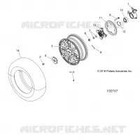 RUEDAS, FRONT AND HUB