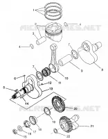 CIGUEÑAL AND PISTÓN MAGNUM 4X4 W968144 AND SWEDISH MAGNUM 4X4 S968144 (4936053605D002)
