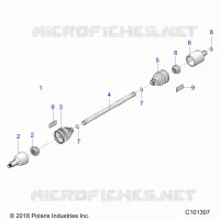DRIVE TRAIN, EJE DE TRANSMISIÃ“N, FRONT