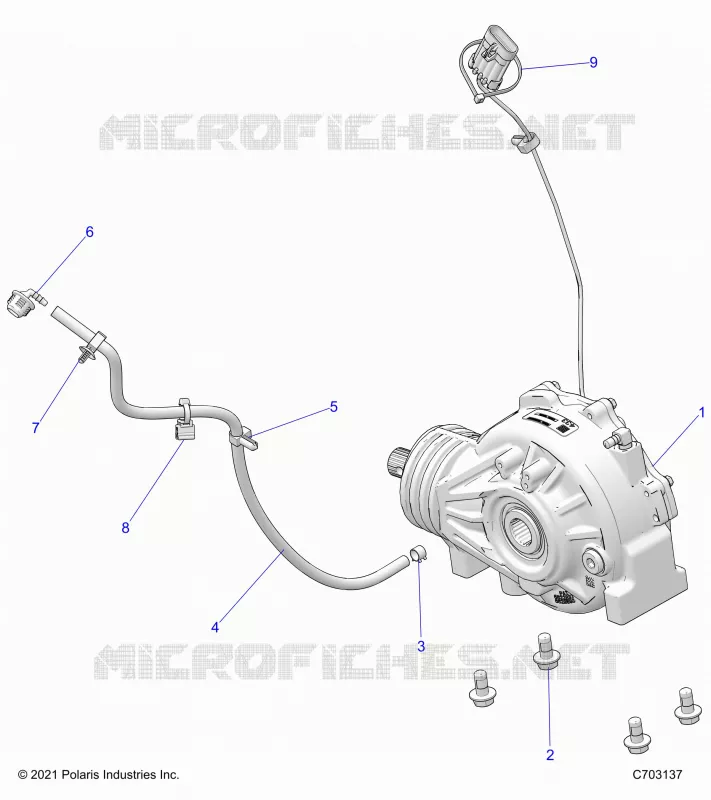 TREN, FRONT GEARCASE MOUNTING