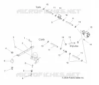 MOTOR, CARBURADOR MOUNTING AND GASOLINA LINES