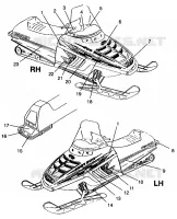 ETIQUETAS 500 CARB 0962764, 500 CARB SKS 0962564, EUROPEAN 500 CARB SKS E96256 (4931873187A012)