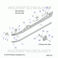 SUSPENSION, RAIL, LH/RH
