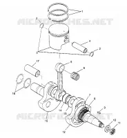 PISTÓN Y CIGÜEÑAL 2X4 300 W947530 (4926742674C009)