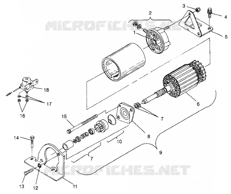 MOTOR DE ARRANQUE CLASSIC TOURING 0983365 and EUROPEAN CLASSIC TOURING E983365 (4942484248D004)