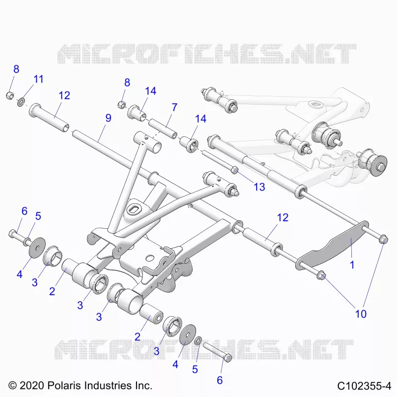 SUSPENSION TRASERA CONTROL ARM MOUNTING