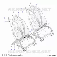 ASIENTO BELT MOUNTING, REAR, 6 POINT