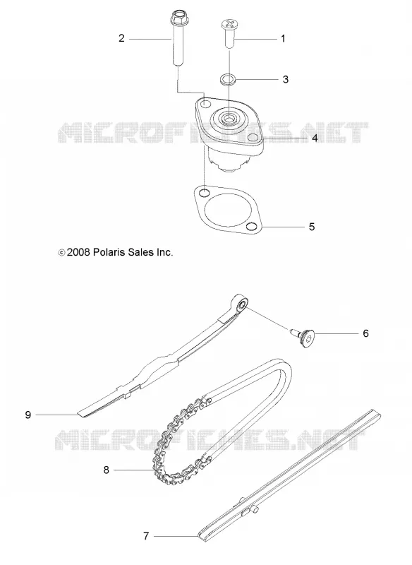 MOTOR, TENSIONER, CAM CADENA