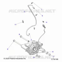 TREN, FRONT GEARCASE MOUNTING