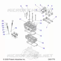 ENGINE, CYLINDER/CULATA ASM.
